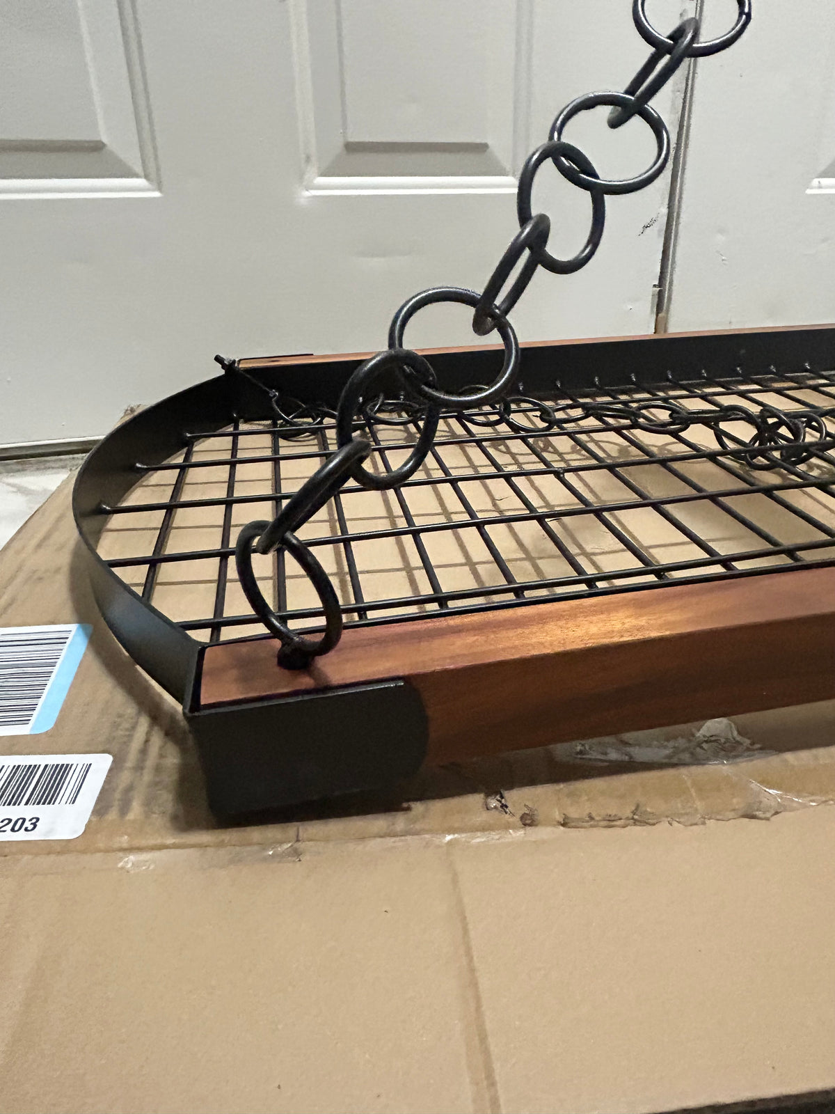 4ft Wall-Mount Pot Rack