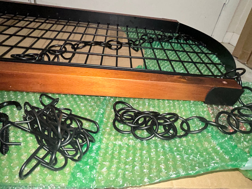4ft Wall-Mount Pot Rack