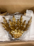 Brass Leaf Chandelier
